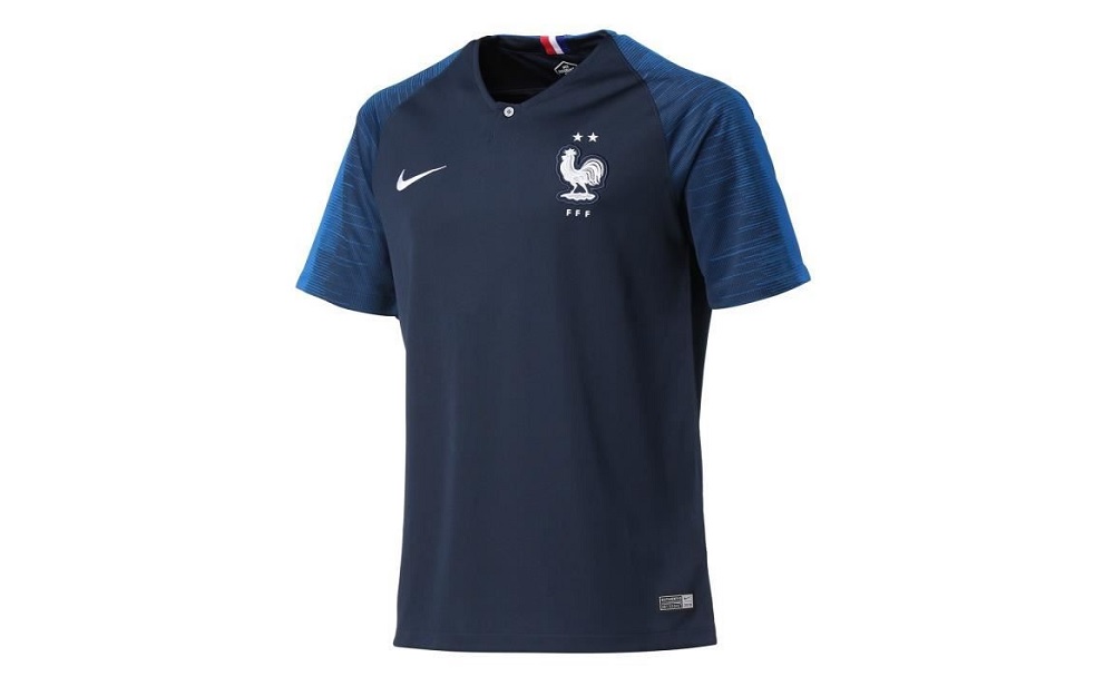 Equipe de FRANCE de football T-Shirt FFF Collection Officielle 2 étoiles 