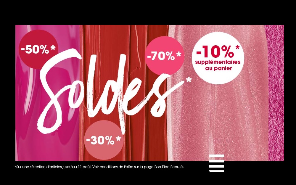 Sephora : jusqu'à -70% sur le maquillage, parfums et soins pendant